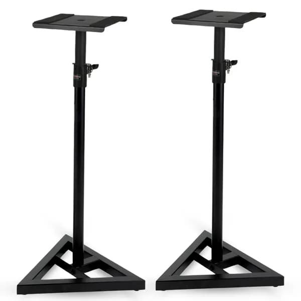 Support pour 5 haut-parleurs 5 pièces, base télescopique réglable de 59,5 po, base triangulaire robuste, capacité 100 lb