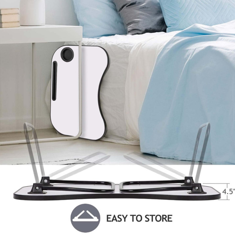 Laptop Desk, White Matte