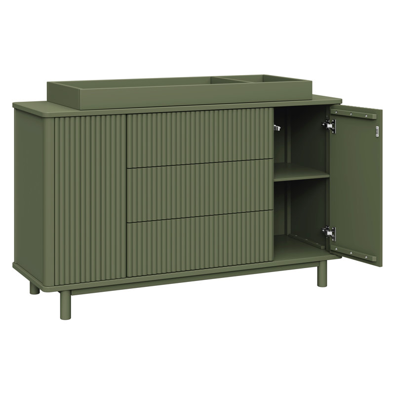 Commode Pogo Tambour, Olive