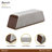 Houston Modern Velvet Accent Bench - Porcini/Walnut