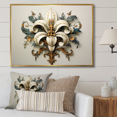 Fleur-De-Lis A Lilly Flower Ii - Symbols Wall Art