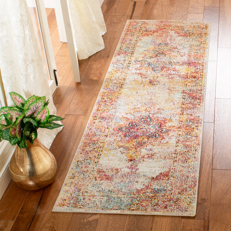 Tapis crème/rose Mabel