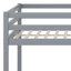 Lit mezzanine double avec échelle et garde-corps, cadre de lit bas avec espace de rangement, cadre de lit mezzanine en bois d'hévéa pour enfants adolescents-47599196