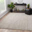 Tapis avoine en laine noué à la main Aalia-1257262800