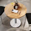 Plateau de table rond en bois massif de 30 po avec base de salle à manger de 18 po-948069848-948069851-948068903