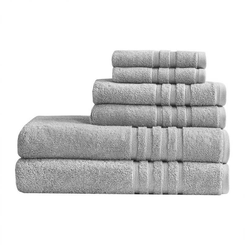 Absorbent 100% cotton high quality towels (set of 6), Gray