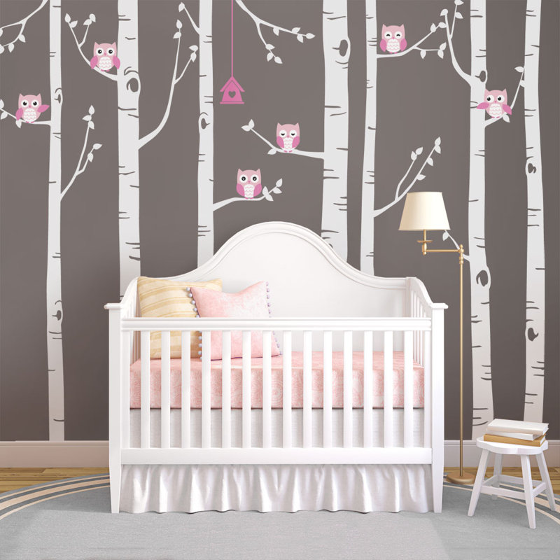 Non-Wall Damaging Accent, White/Pink, 108" H x 136" W