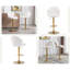  Agapito Modern Adjustable Height Counter Stool Upholstered Velvet Bar Stools with Backrest  -408223426