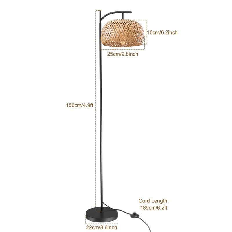 Kuniza 58.8'' Matte Task Floor Lamp