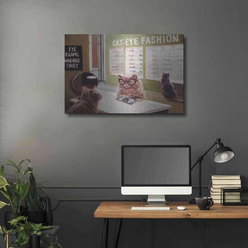 "Optique féline" par Lucia Heffernan, H 24 po x l 36 po