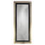 Contemporary Rectangle Solid Wood Beveled Mirror