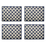 Black Sinamay Placemats, Set Of 4