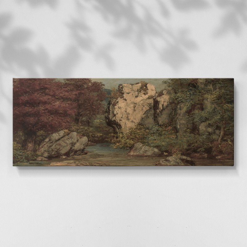 Série paysage - DCCVI - Toile tendue avec châssis - Prêt à accrocher, H 12 po x l 30 po