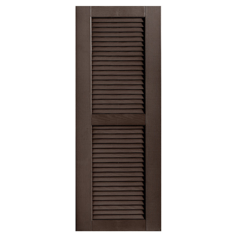 Straight Top Open Louvre Shutters Pair