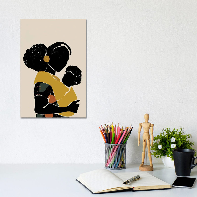 «Black Hair No. 15» par Domonique Brown, impression sur toile tendue, H 12 po x l 8 po x P 0,75 po