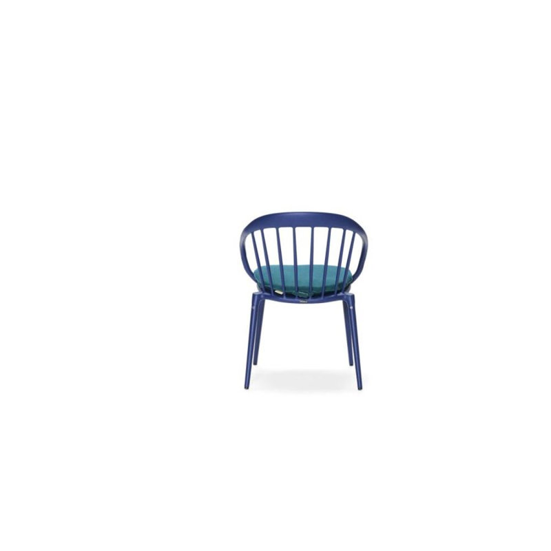 Chaise de terrasse avec coussin Windsor, Toile spa Sunbrella®, Noir texturé