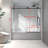 6063 Frameless One Fixed And One Shifted Shower Door, 70MM 304 Stainless Steel Large Pulleys With Adjustable Soft Closing Function,With Nano Easy Cleaning,Stick Explosion-Proof Menbrance-113931019
