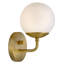 Applique murale simple globe avec verre opale gravé-1205007840