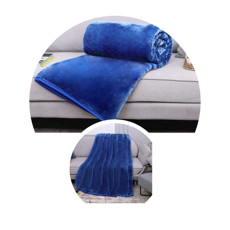Tascherau Throw, W150 x L200cm, Blue