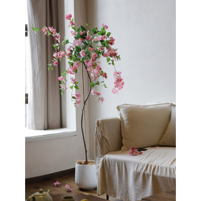 Plante artificielle en pot Bougainvillea Speetabilis, imitation de verdure décorative pour salon