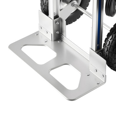2 in 1 Hand Truck, 1000 lbs Load Capacity for 4-Wheel Mode, Convertible Hand Truck Dolly with Non-Slip Handle & Wheels, Portable Trolley Dolly for Moving Home, Office, Warehouse, Supermarket