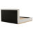 Eterna Grounded Platform Bed with Fabric Upholstered Headboard and Wooden base Slats-108606779