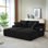 Chaise longue double compressible avec porte-gobelets