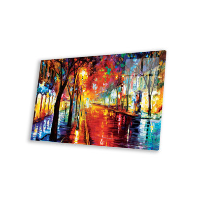 Rue de la vieille ville sur plastique / acrylique par Leonid Afremov, peinture