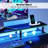 Computer Desk With Led Lights And Power Outlets, Gaming Desk With Monitor Stand,Home Office Writing Desk With Storage-1457460343-1452604711