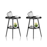 Krystyn Round Steel Outdoor Side Table