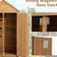 Armoire de garage rustique avec 3 tablettes amovibles et une conception de remise extérieure