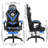 Ivy Bronx Adjustable Headrest and Reclining PC & Racing Game Chair in Black-2036501880