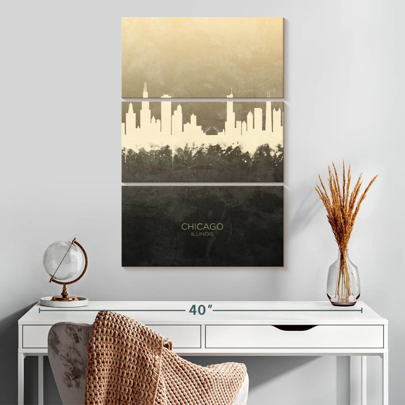 Sireci Chicago Illinois Skyline XI, 32" H x 20" W