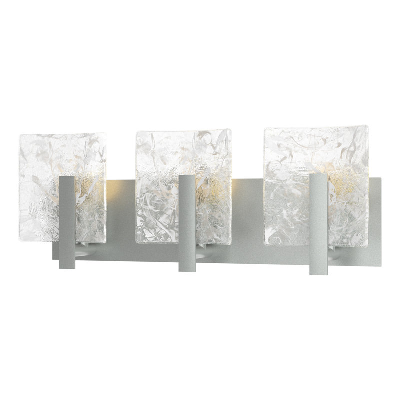 Éclairage pour meuble-lavabo à 3 lumières l 21,5 po Arc, Platine rétro