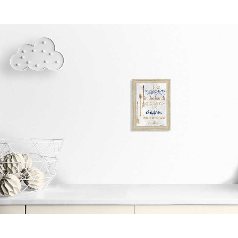 Impression sur papier pour enfants, H 14 po x l 10 po x P 0,6 po, Cadre plat beige