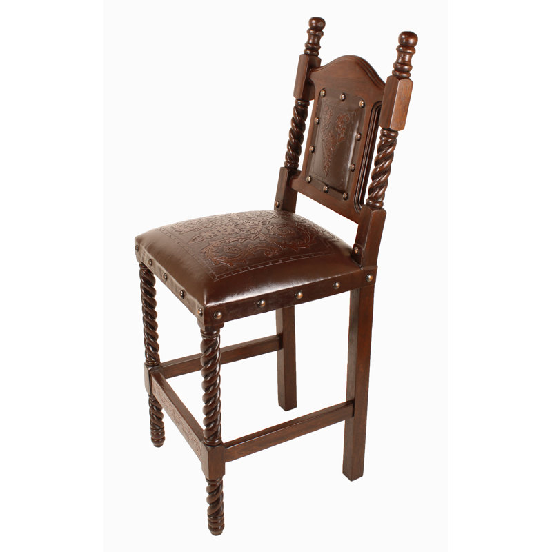 Tabouret de bar Olivos, Brun antique