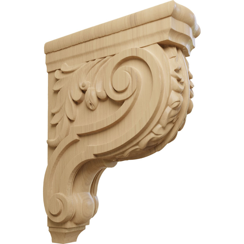 Corbeau Hudson Acanthus, Cerisier, H 14 po x l 4 po x P 10,5 po