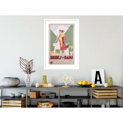 Brides les Bains PLM poster by Leon Benigni -Framed Giclee Print