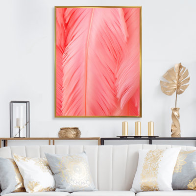 " Boho Glam Pink Feather Elegance "