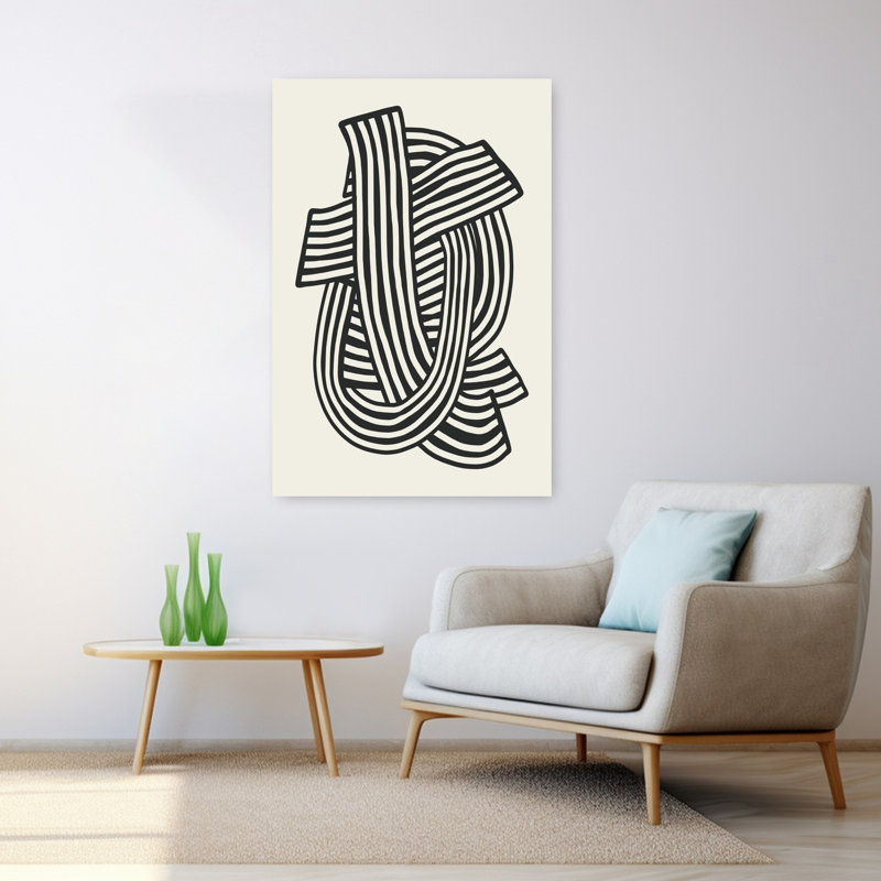 Art contemporain abstrait géométrique, H 48 po x l 32 po