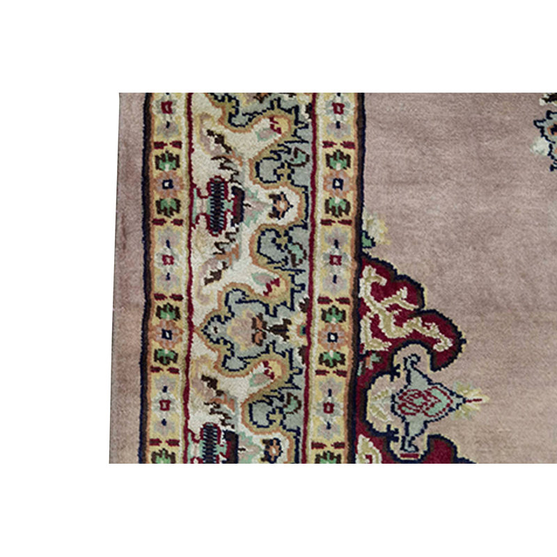 Hand-Knotted High-Quality Beige and Ivory Area Rug