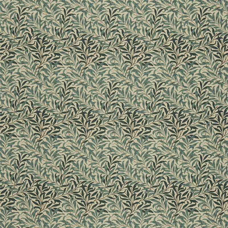 Willow Bough Minor Fabric, Bottle Greens