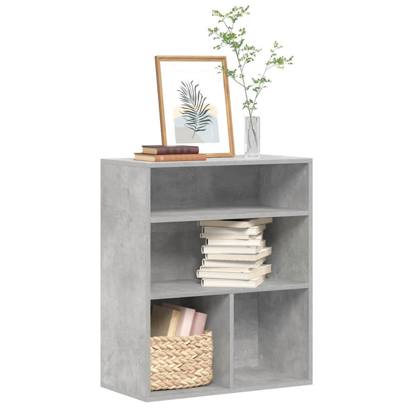Shivin 71.5cm H x 60cm W Bookcase, Concrete Grey