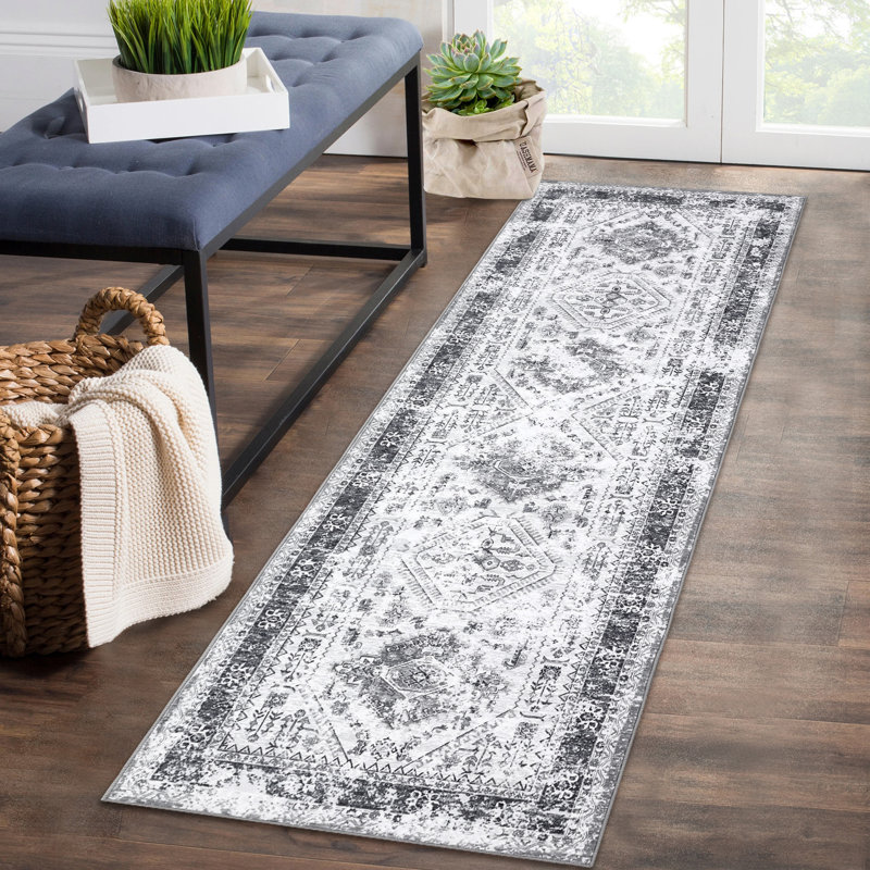Tapis Tywanda avec envers antidérapant, Tapis de couloir 2 pi x 6 pi