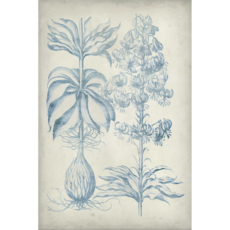 Fresque bleue bleue II, H 18 po x l 12 po