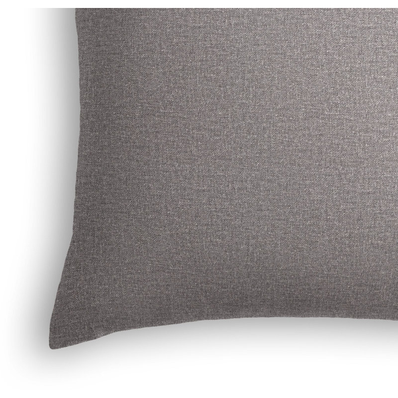 Dapper Linen Square Pillow Cover & Insert, 20" x 20", Flint