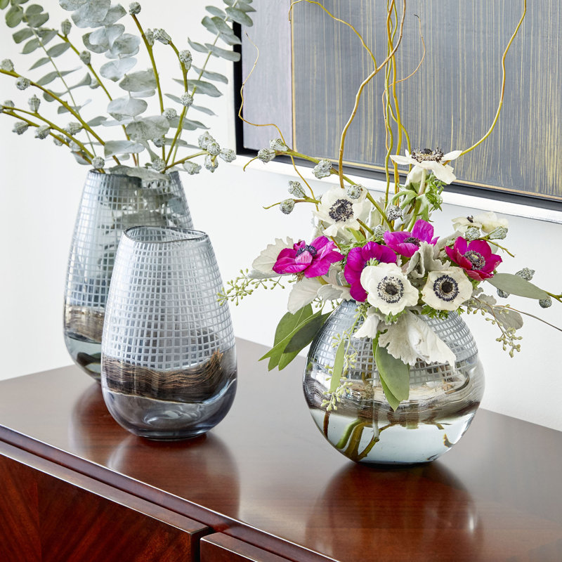 Axiom Glass Table Vase, 11" H x 7.25" W x 7.25" D