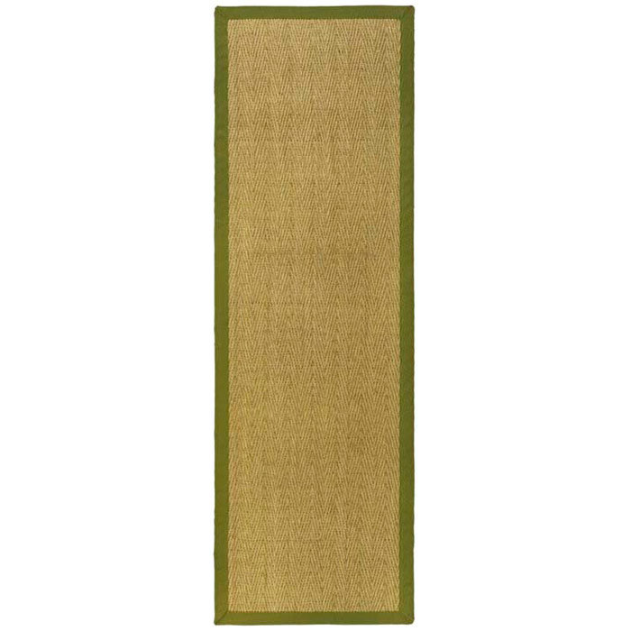 Auckland Bamboo Slat/Seagrass Natural/Olive Area Rug