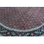 Wool Oriental Area Rug in Rust/Navy