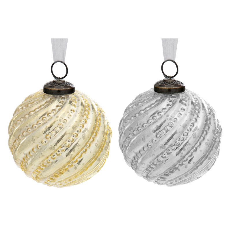 Ornement boule tourbillonnante